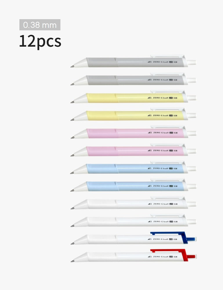 Zero G Tec | Ballpoint Pen | 15° | 0.38mm | Multi-Pack
