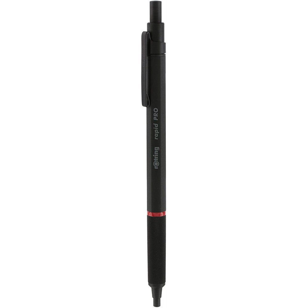 Rotring | Rapid Pro | Black Retractable | Ball Point Pen | Metal Body | Hexagonal Barrel