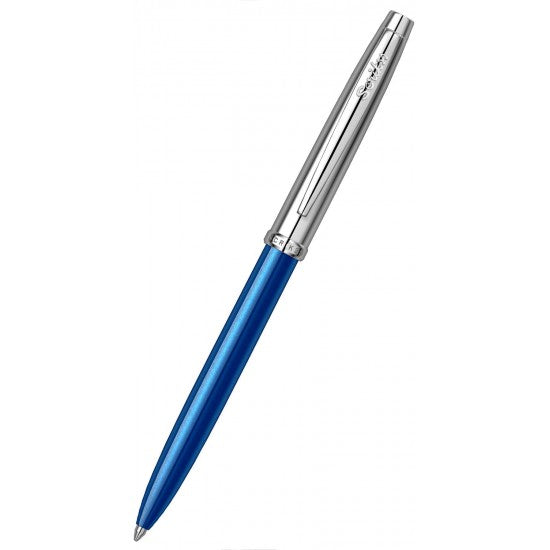 Scrikss | 108 Sky | Ballpoint Pen | Glossy Blue Chrome-CT
