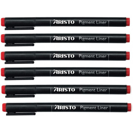 Aristo | Pigment Liner | 0.4mm | Set of 6 Pens