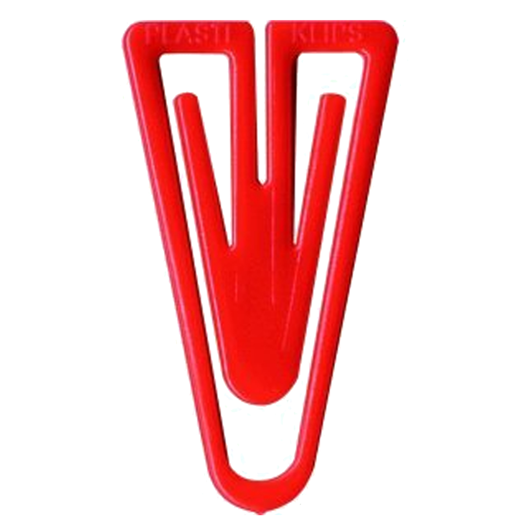 Laurel | Triangular | Paper Clips | Crystal Red | Pack of 1 Clips | 110mm