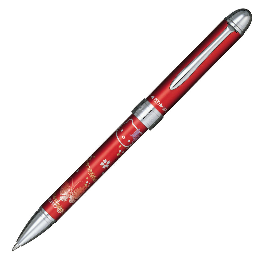 Hello Kitty elegant Maki-e (2-color ballpoint pen + mechanical pencil)