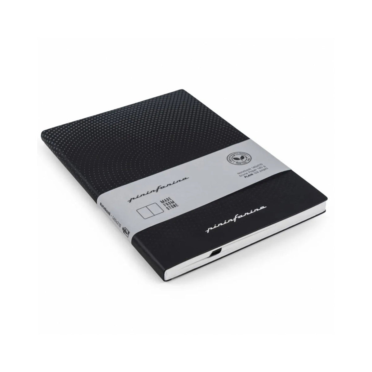 Pininfarina Notebook Stone Paper Hard Cover Ruled – Black