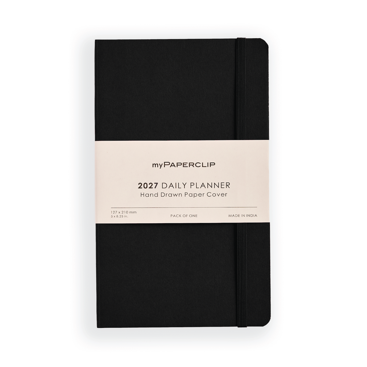2027 Daily Planner Model M1 (Soft Cover) - Black