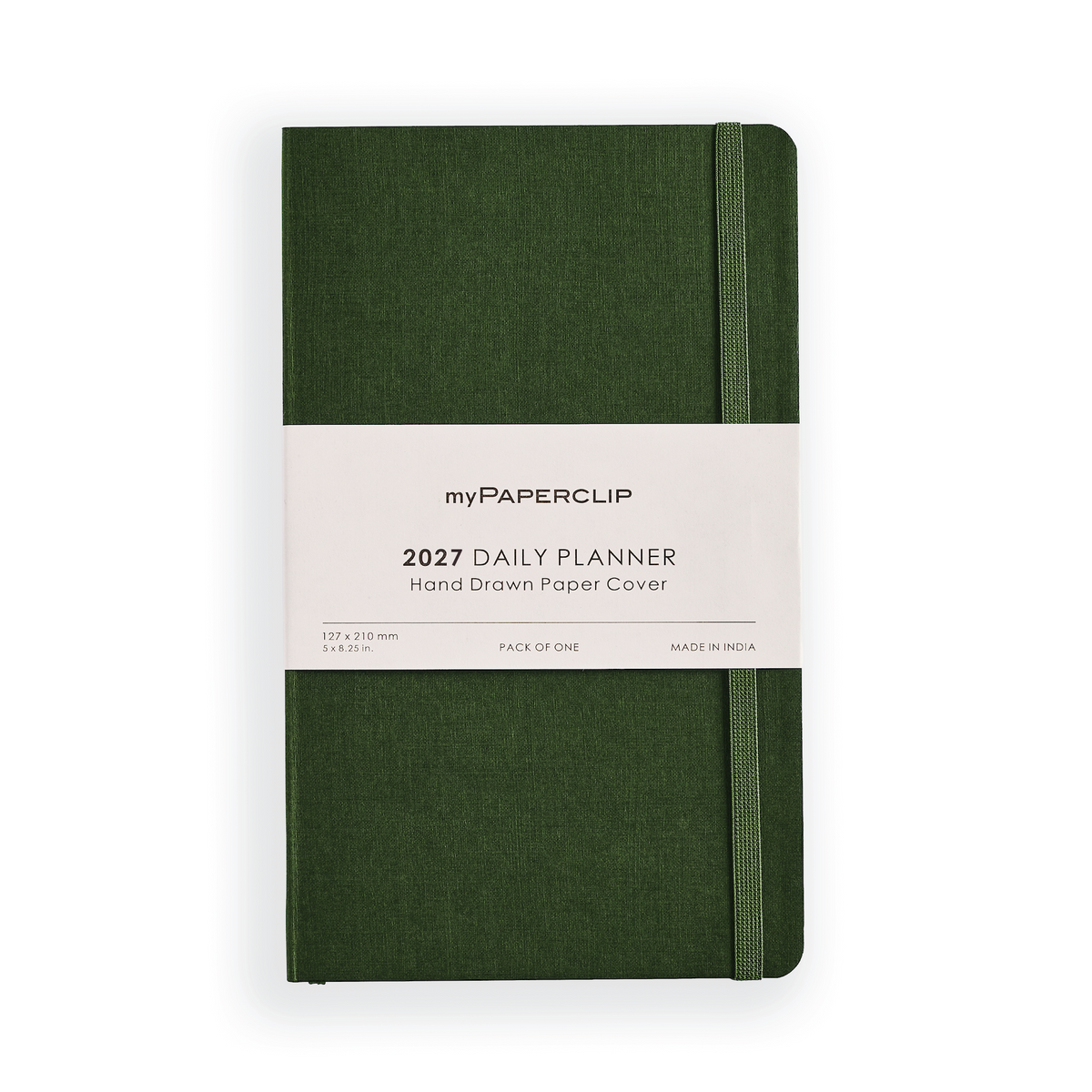 2027 Daily Planner Model M1 (Soft Cover) - Green