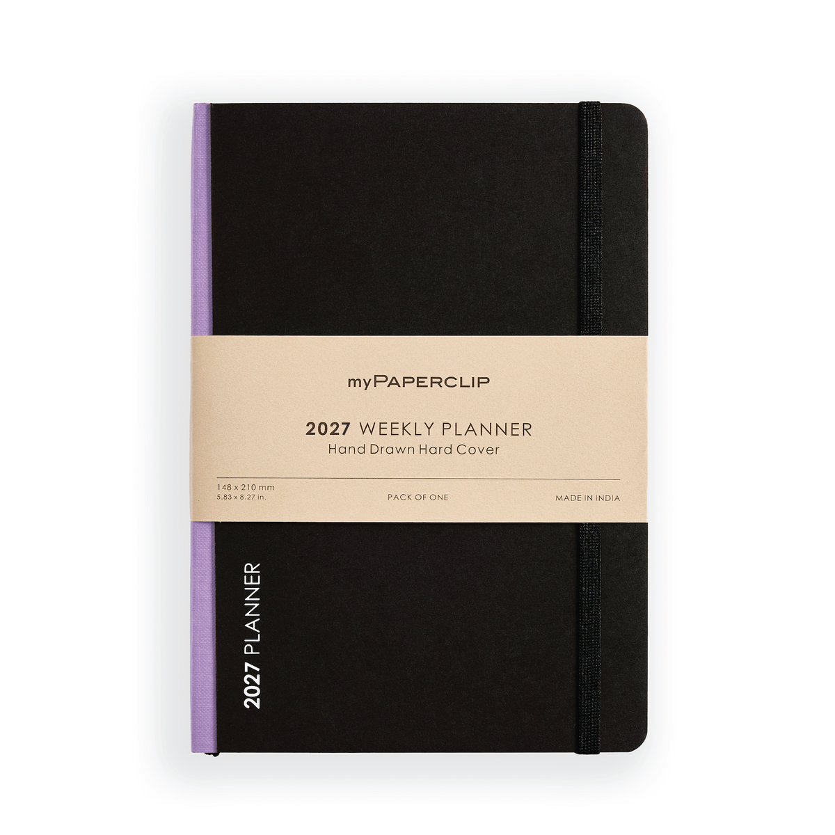 2027 Weekly Planner A5 Model D2 (Hard Cover) - Lilac