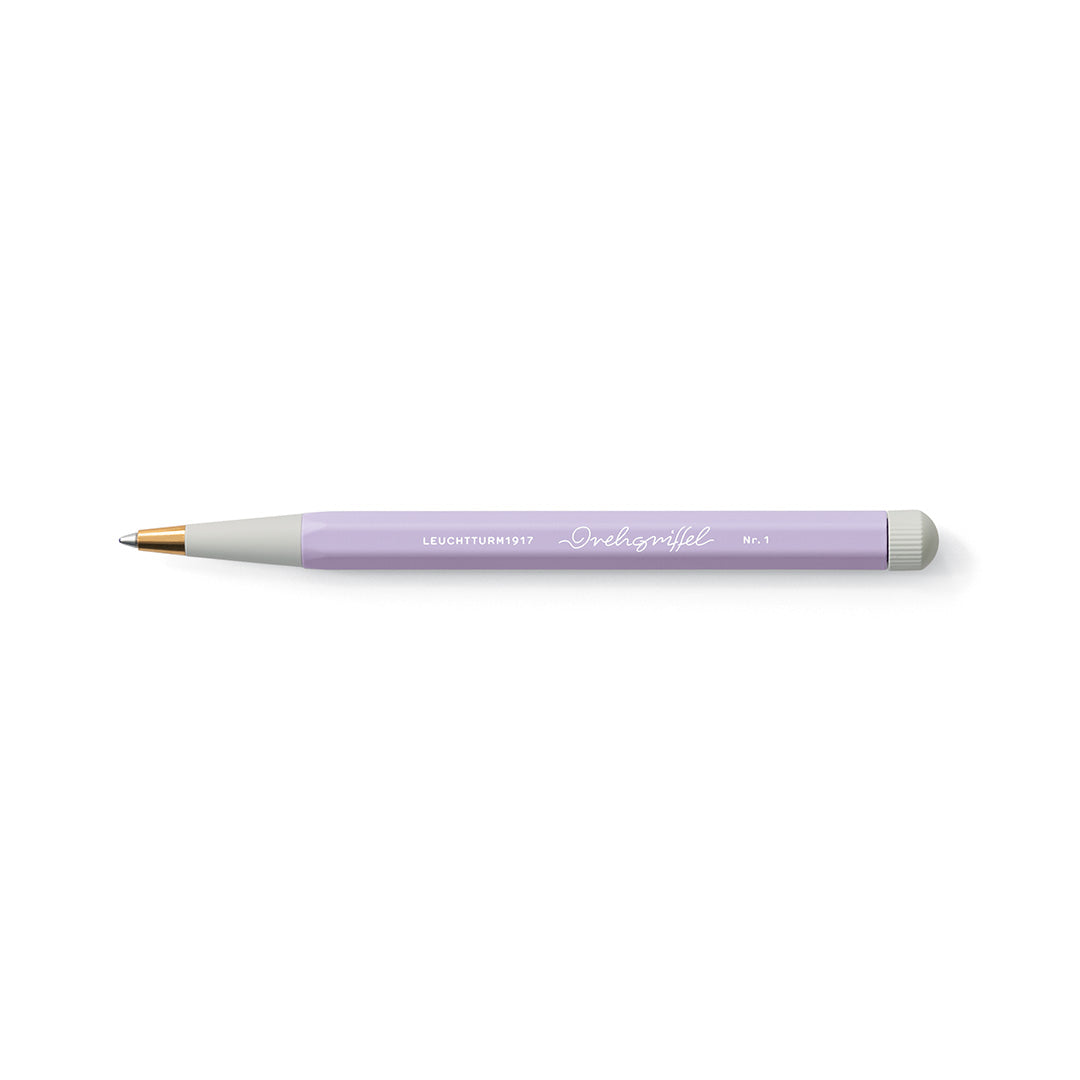 LEUCHTTURM1917 Gel Pen with Document Proof Black Ink | Drehgriffel No. 1 | Lilac| Twist Mechanism
