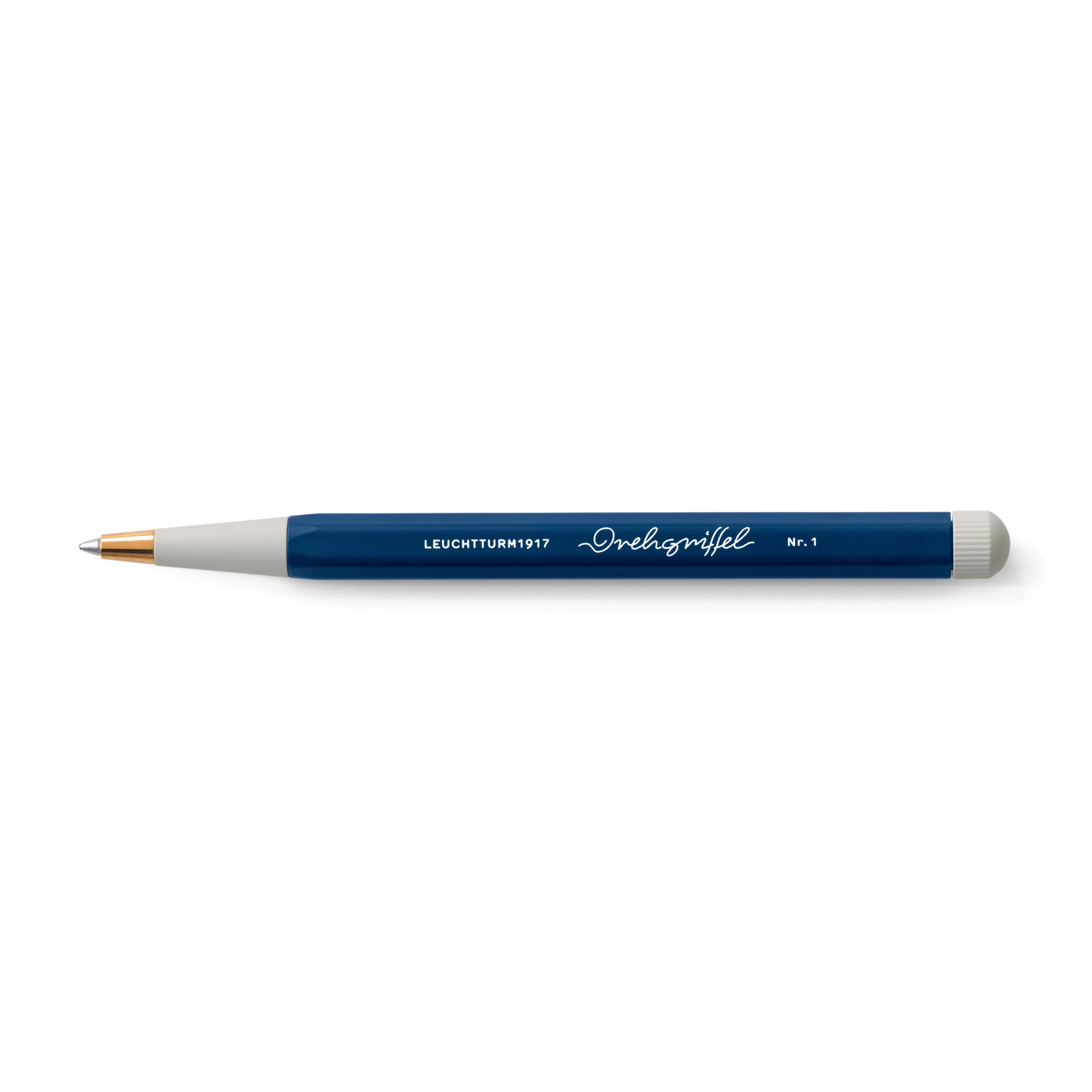 LEUCHTTURM1917 Ball Point Pen with Royal Blue Ink | Drehgriffel No. 1 | Navy Blue | Twist Mechanism