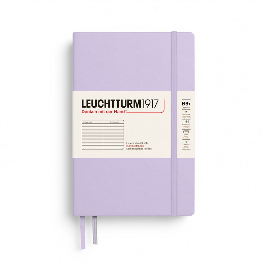 Leuchtturm1917 Ruled Notebook 219 Pages (B6+) - Lilac