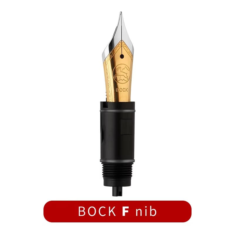 German Size 6 Bock Fountain Pen Replacement Nib – Fine Dual Tone Nib