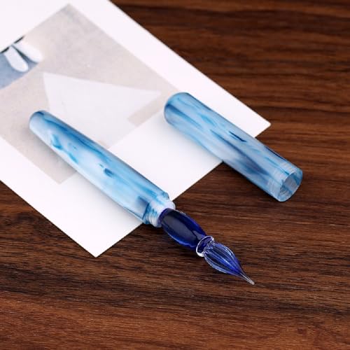 Moonman- N10 Glass Pen ( Ethereal Blue ) Writing, Calligraphy, Painting, Hooking, Glass Dipping Pen