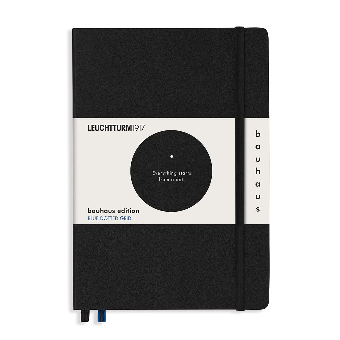 LEUCHTTURM1917 Bauhaus Edition Hardcover Notebook Medium (A5), Dotted, 251 Pages - Black