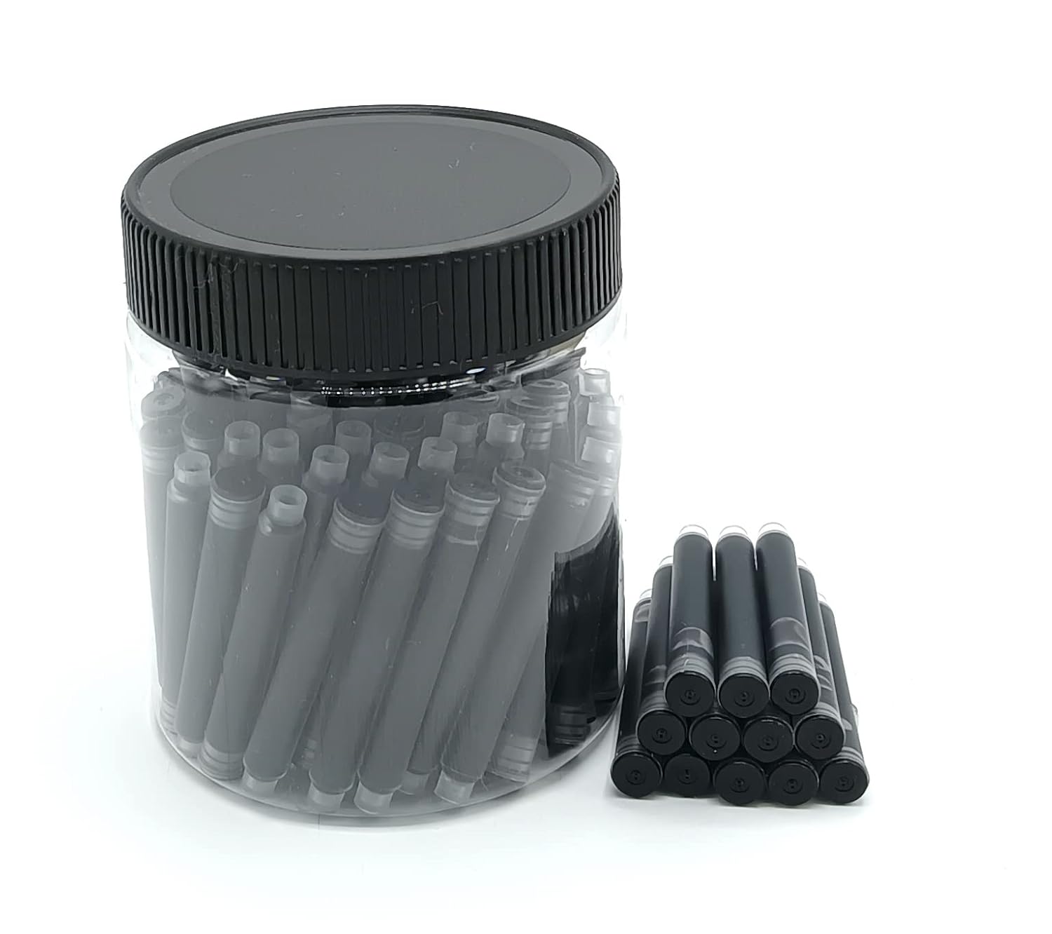 Jinhao Fountain Pen Ink Cartridges Refills – 2.6mm Bore Diameter, 80 Pcs Black Ink Cartridges for Jinhao & Baoer Pens, Ideal for School & Office Use