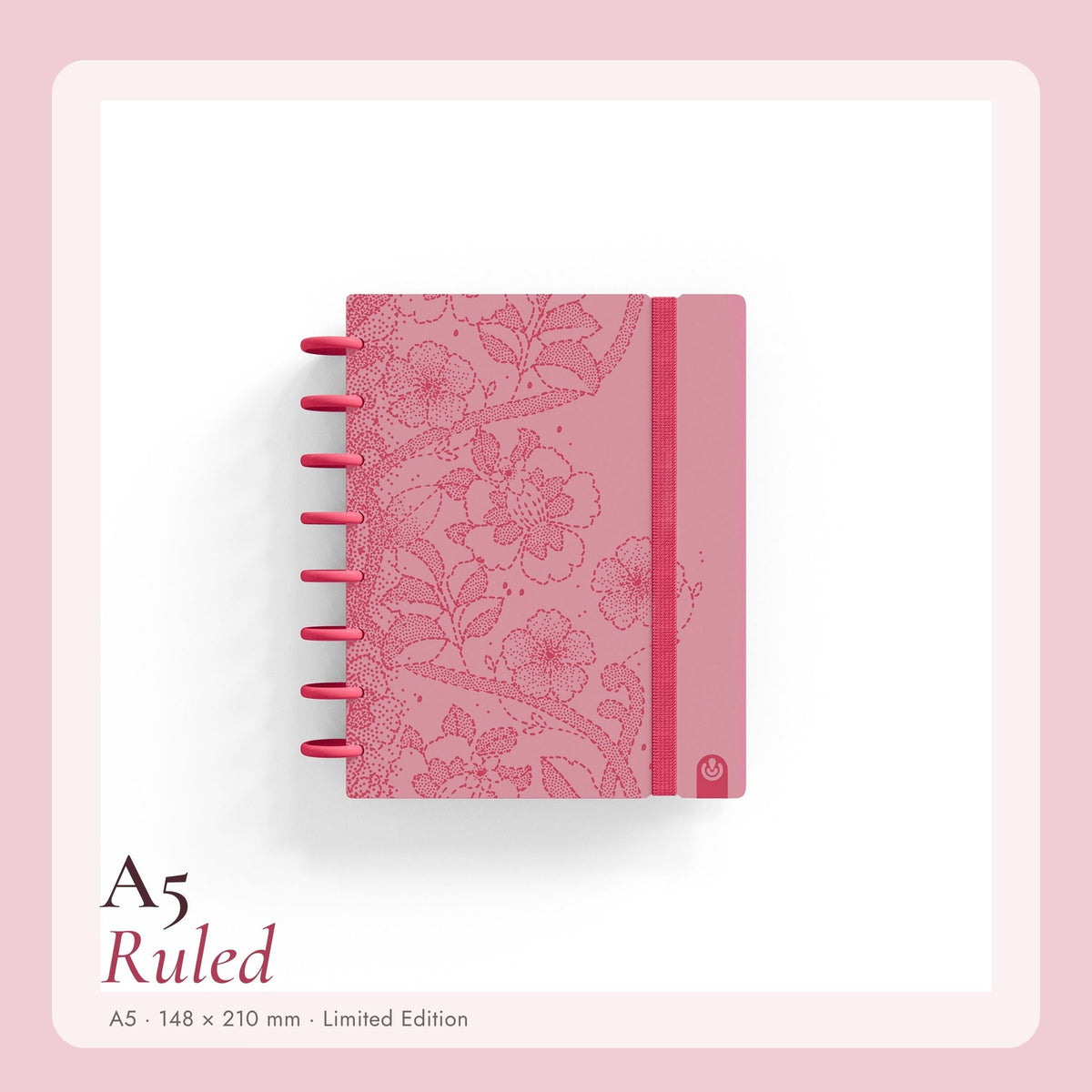 Carchivo Ingeniox A5 Ruled Notebook Limited Edition - Pink