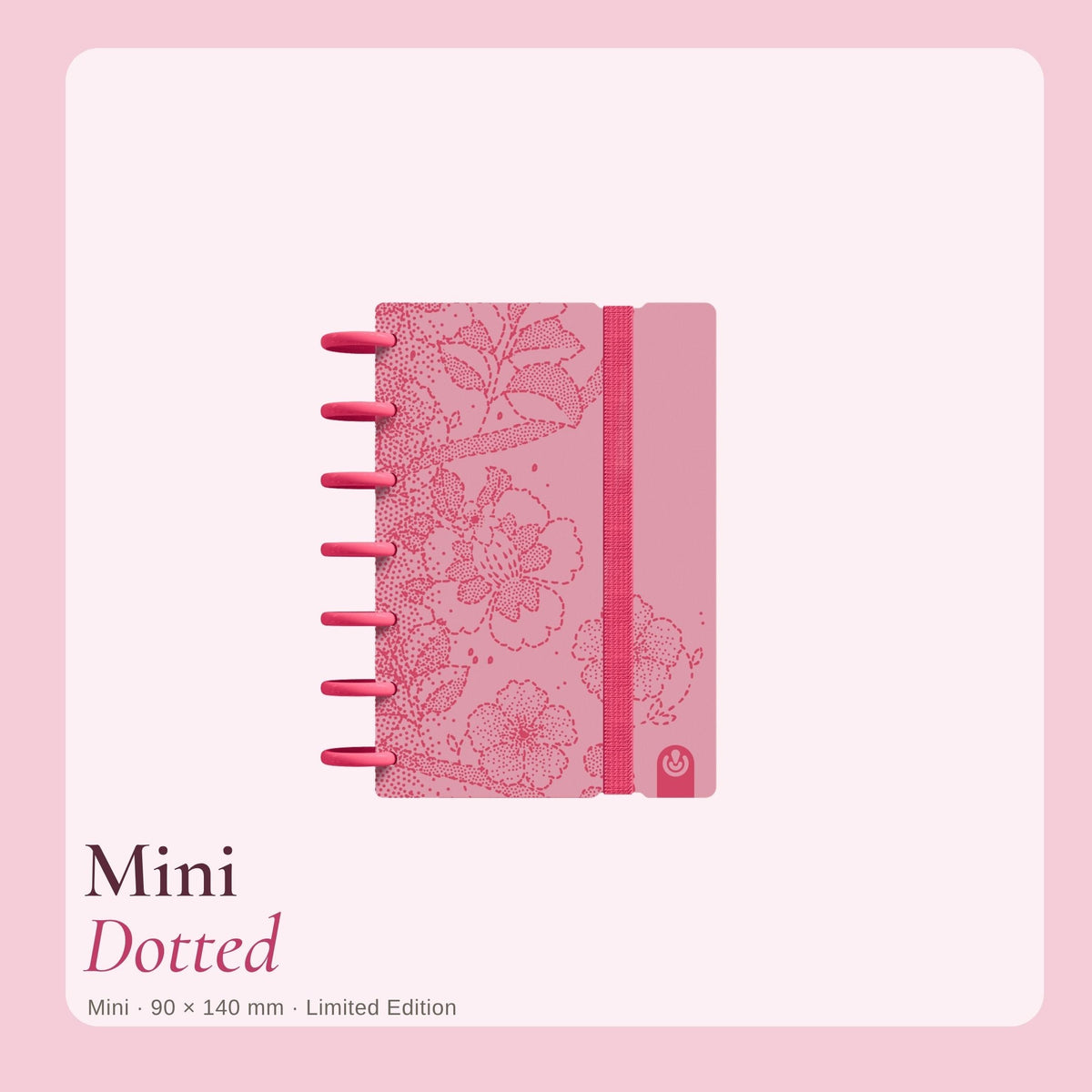Carchivo Ingeniox Dotted Mini Notebook Limited Edition - Pink