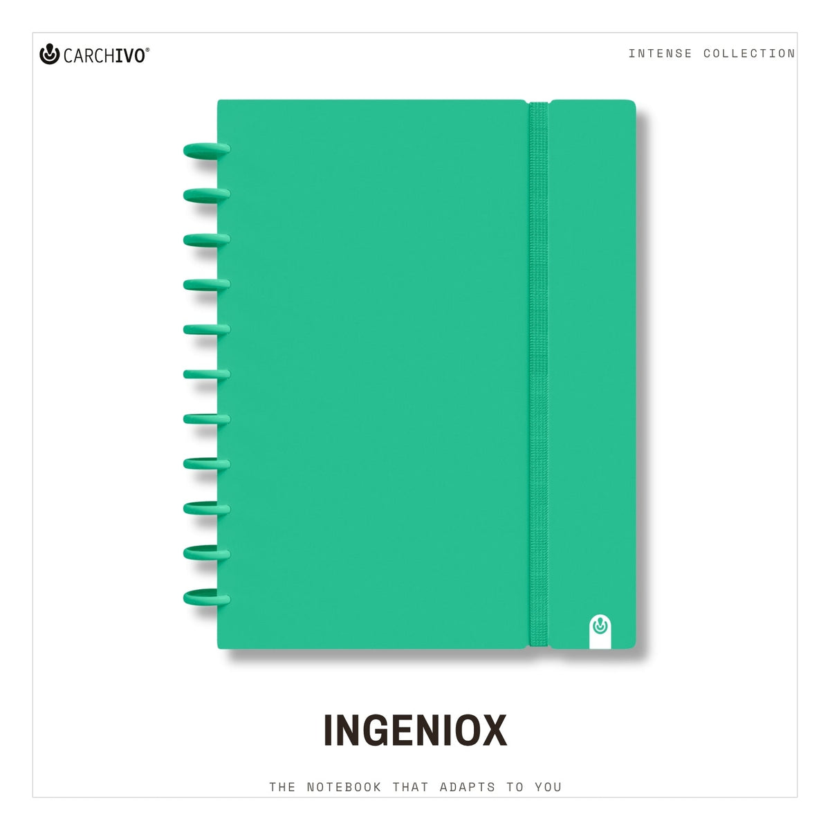 Carchivo Ingeniox A4 Ruled Notebook Intense - Green