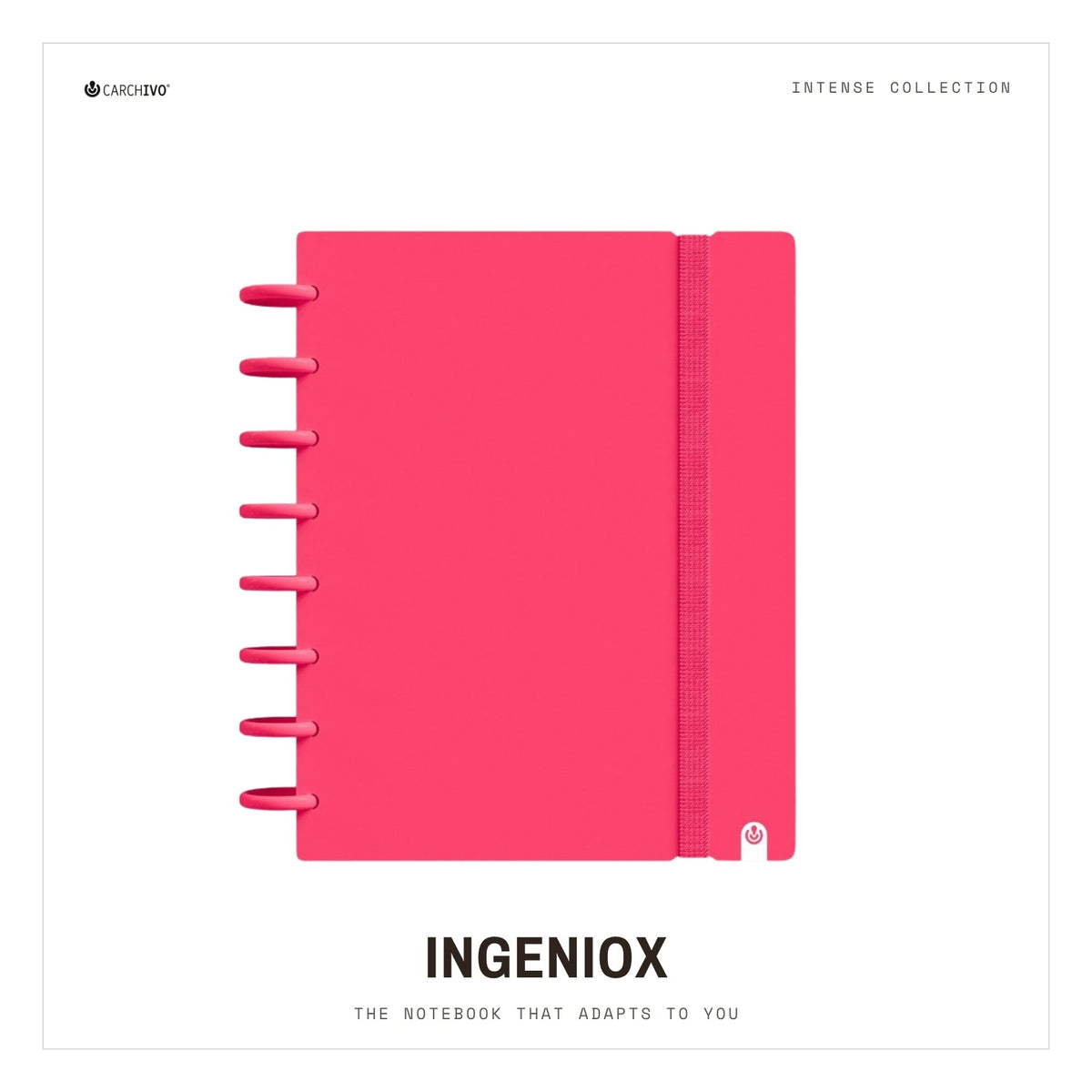 Carchivo Ingeniox A5 Ruled Notebook Intense - Red