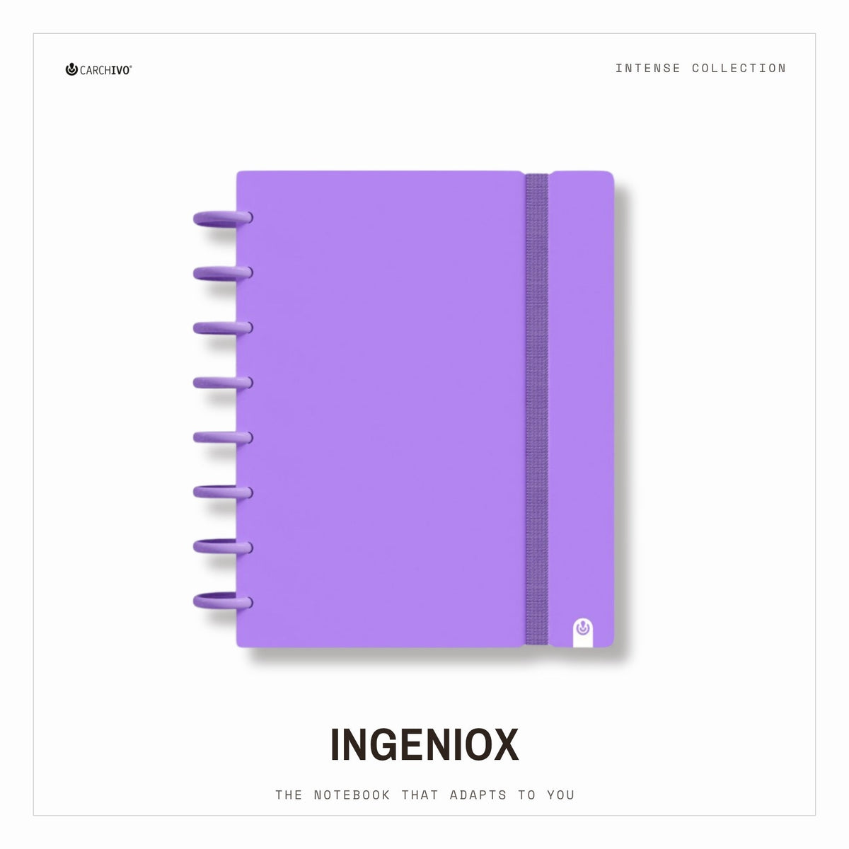 Carchivo Ingeniox A5 Gridded Notebook Intense - Violet