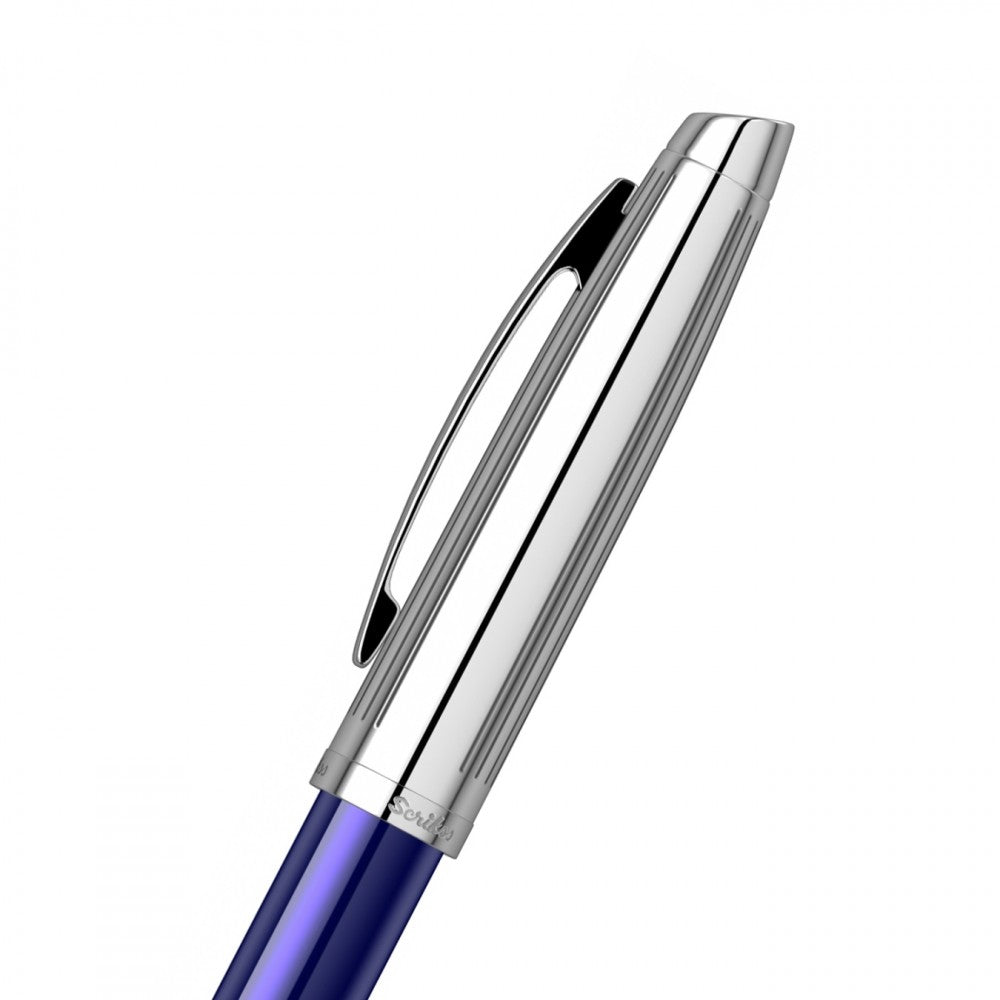 Scrikss | Oscar 39 | Rollerball Pen | Blue Chrome-CT