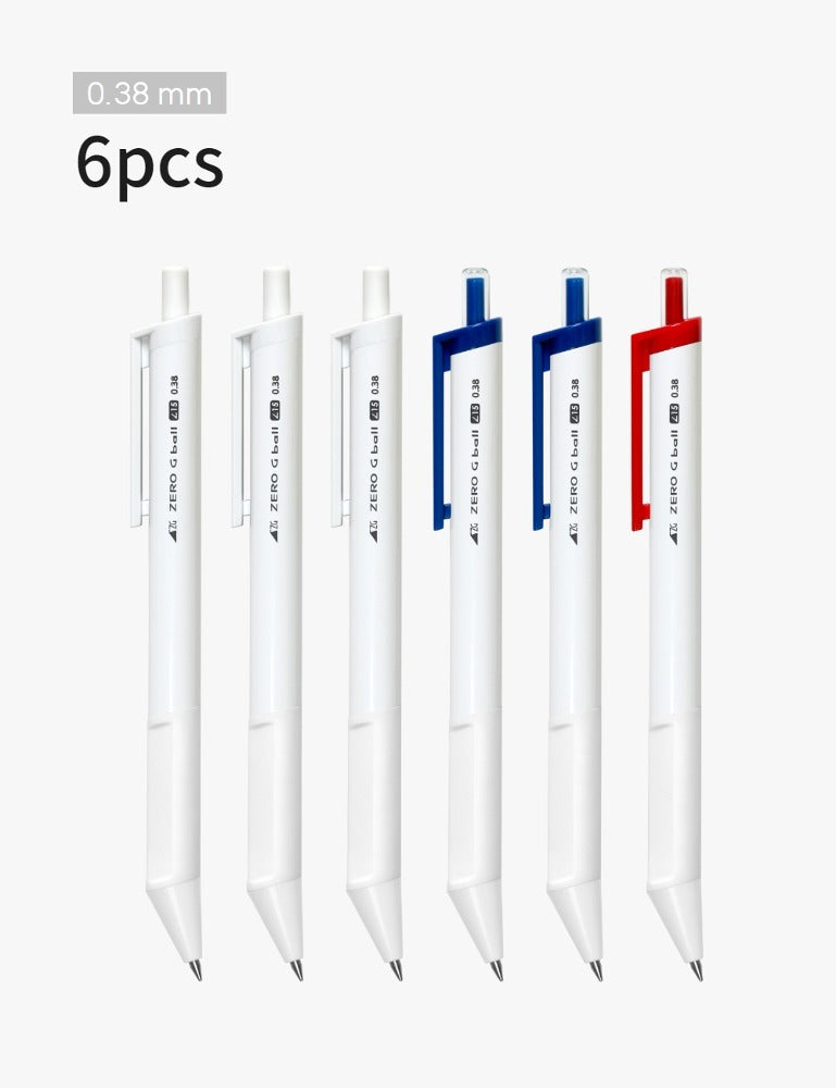 Zero G Tec | Ballpoint Pen | 15° | 0.38mm | Multi-Pack