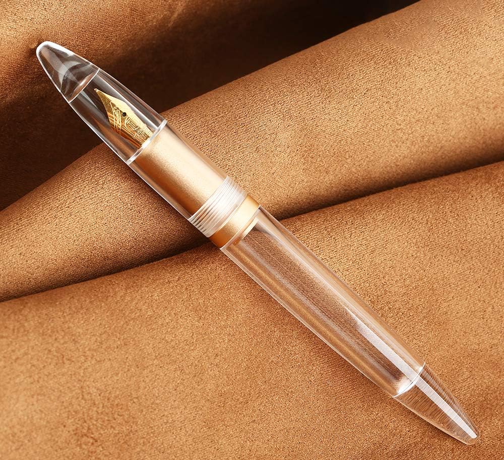 Moonman M2 Acrylic Clear Transparent Eyedropper filled Fountain Pens