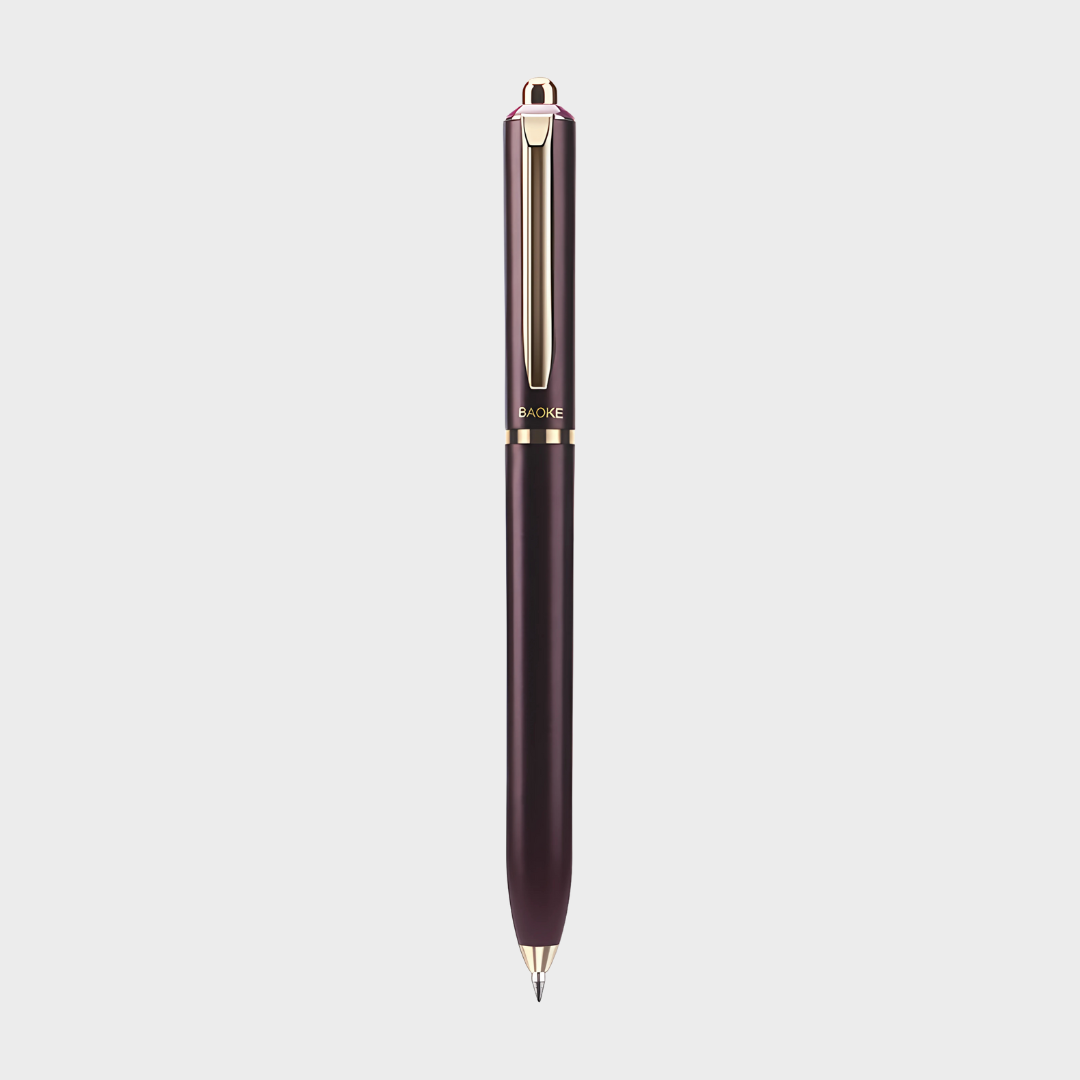 Baoke | Rollerball Pen | 0.5mm | Black Ink | Bluish Purple Barrel | BK123