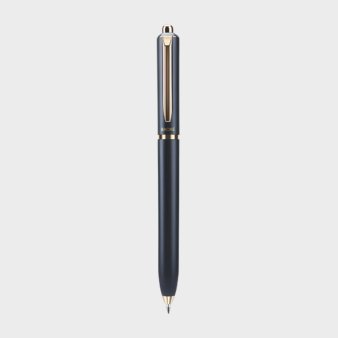 Baoke | Rollerball Pen | 0.5mm | Black Ink | Lake Blue Barrel | BK123