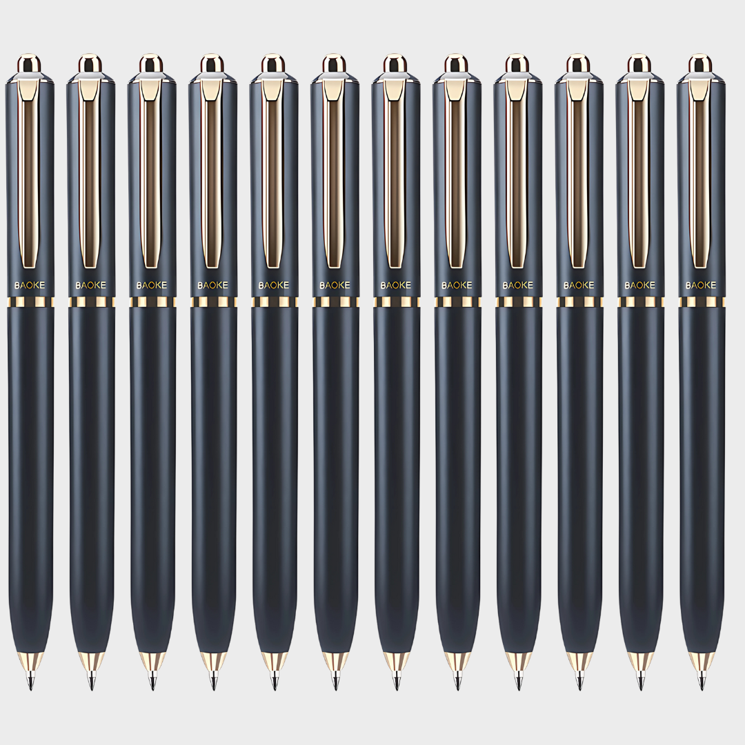 Baoke | Rollerball Pen | 0.5mm | Black Ink | Lake Blue Barrel | BK123