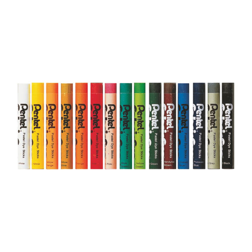 FUNFABRIC PASTEL DYE STICKS - 15 COLOUR SET
