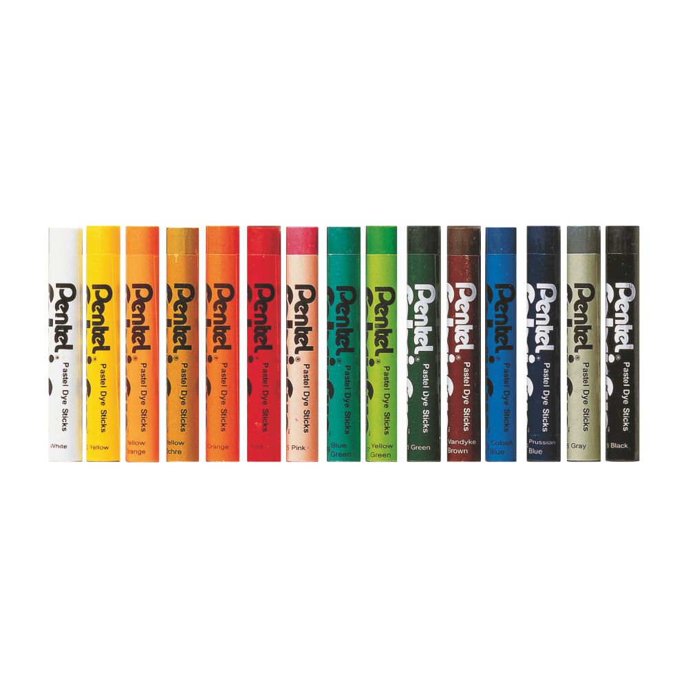 FUNFABRIC PASTEL DYE STICKS - 15 COLOUR SET
