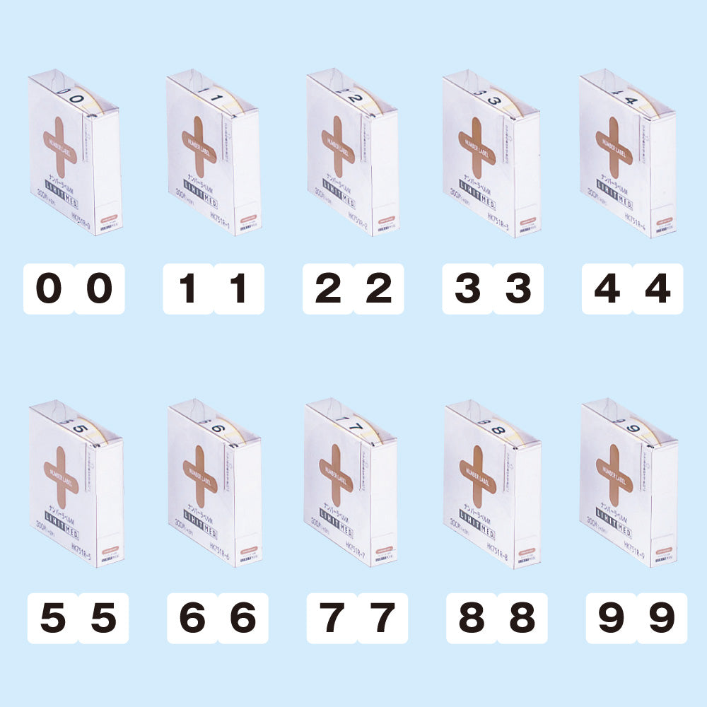 Number label M (roll type)