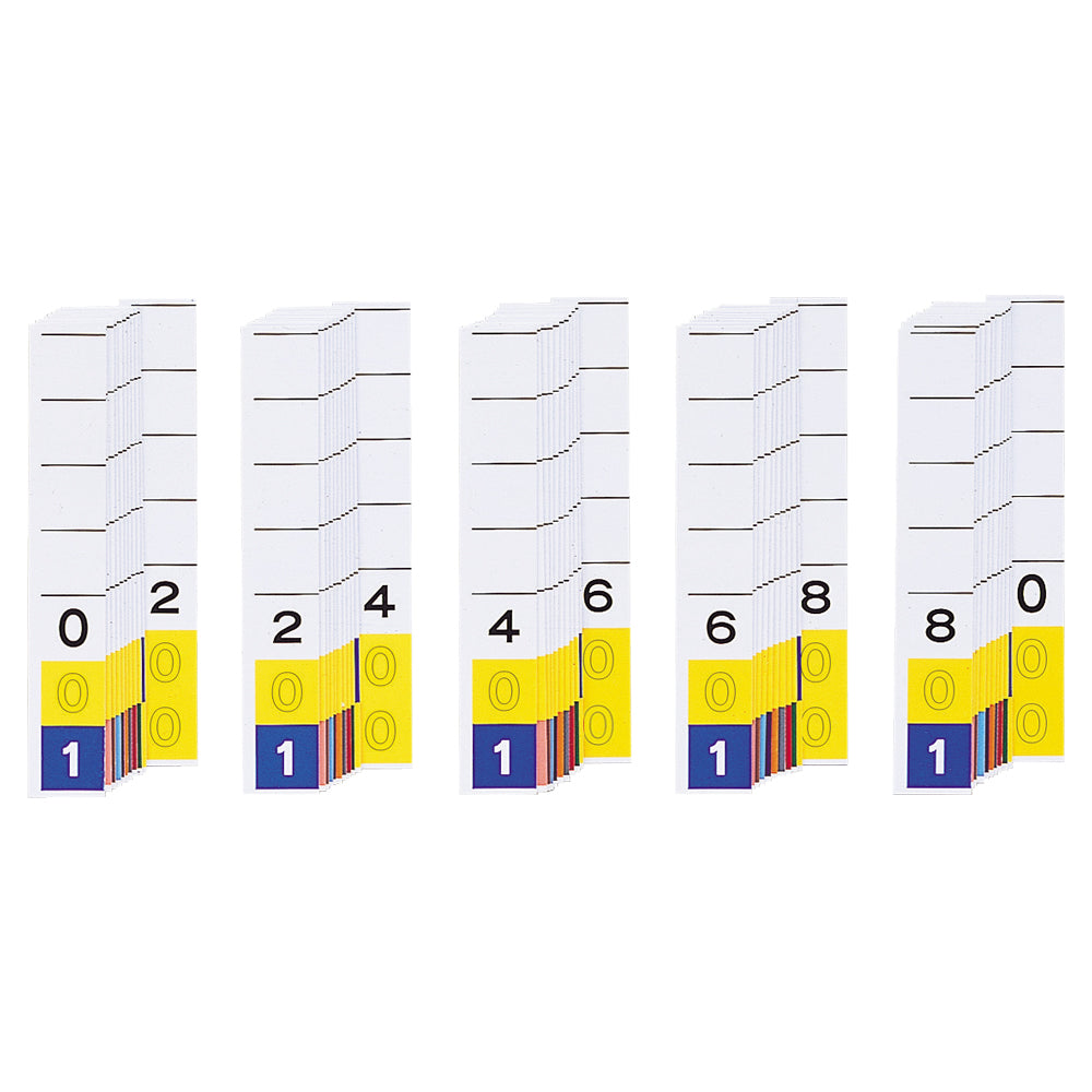 Color number heading paper <TD 3 digits>