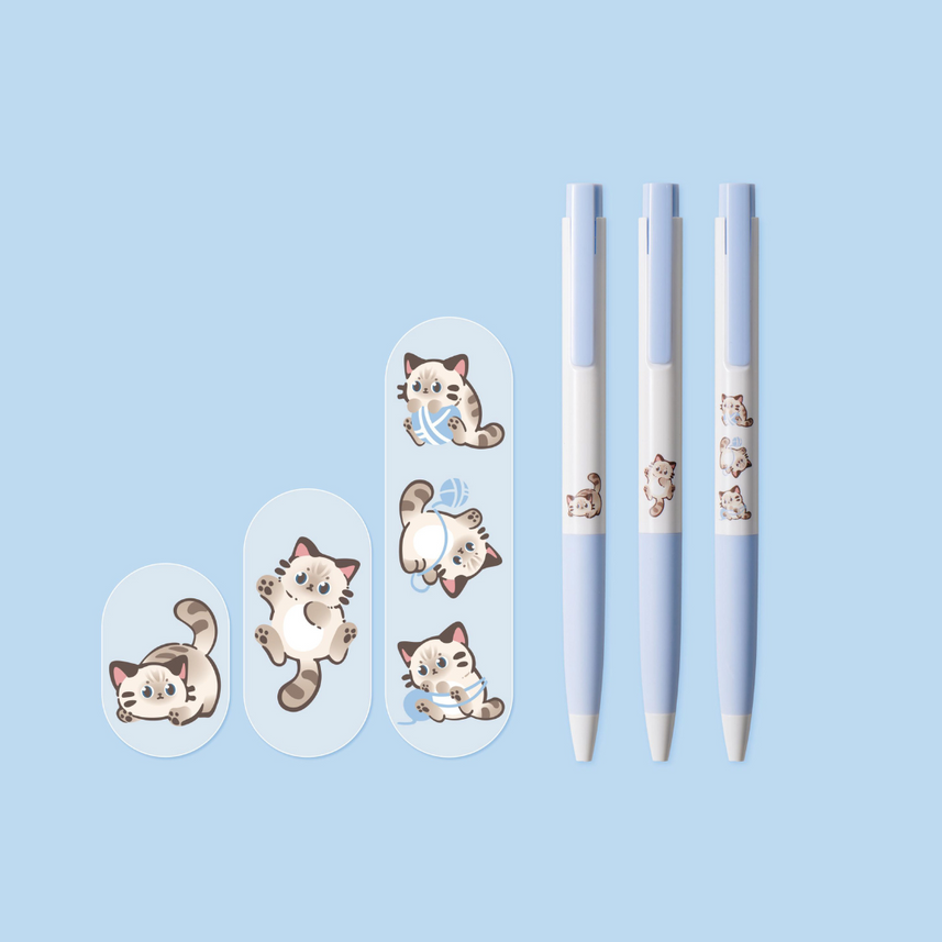 K7 Cat Gel Pen Set
