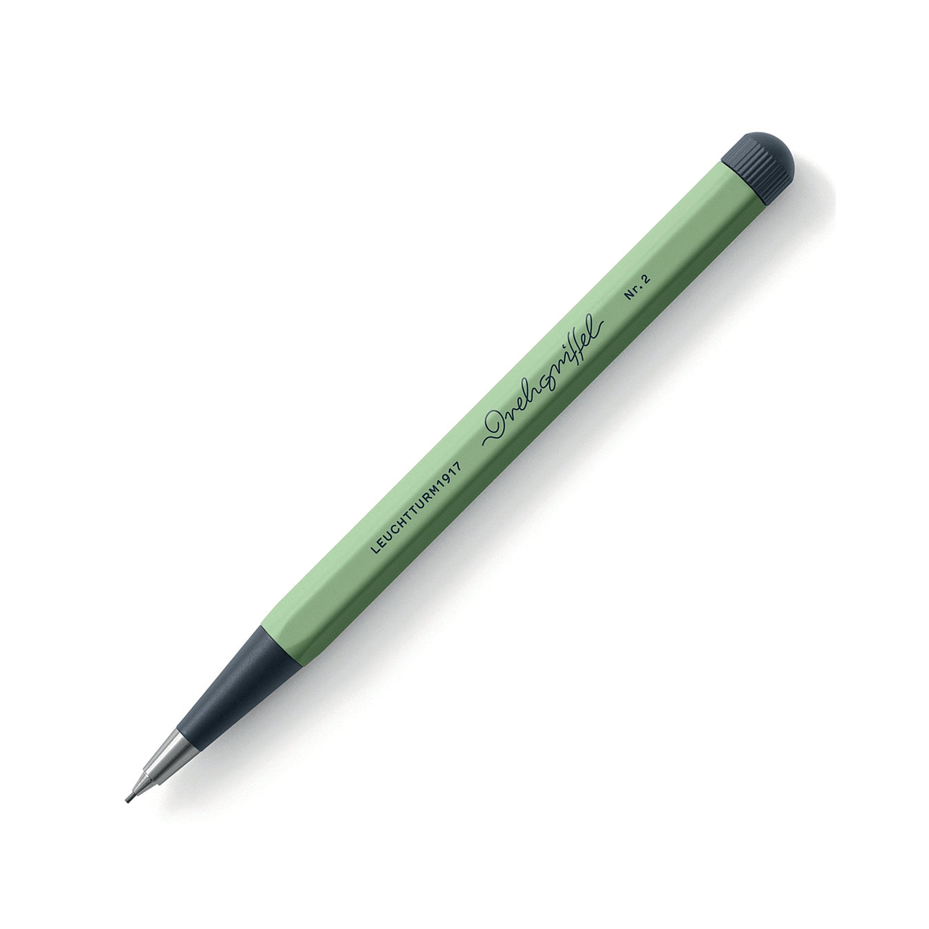 LEUCHTTURM1917 0.7mm Mechanical Clutch Pencil | Graphite HB Lead | Drehgriffel No. 2 | Sage Green | Twist Mechanism