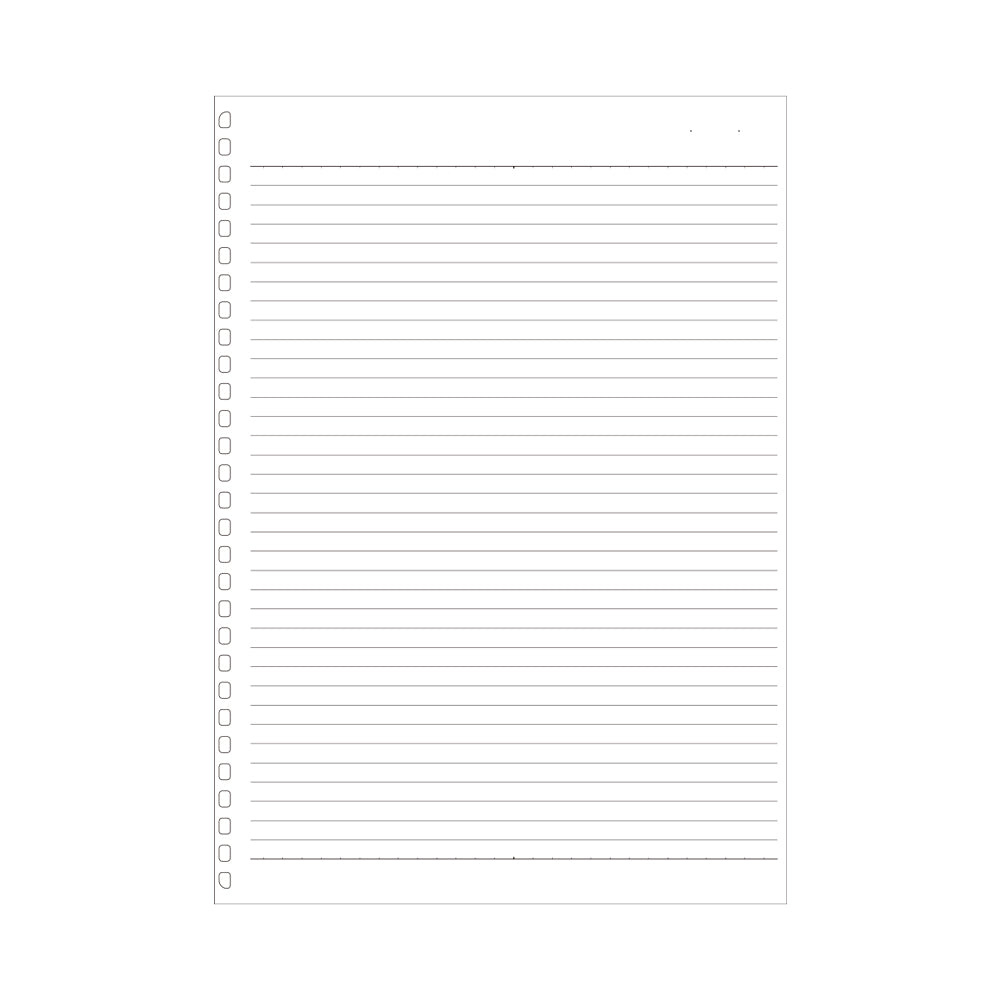 Open ring notebook/Twist notebook <Suitable leaf> Semi-B5