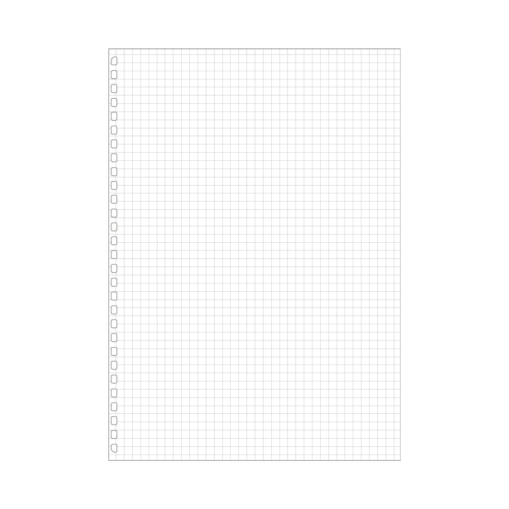 Open ring notebook/Twist notebook <Suitable for leaf/grid> Semi-B5