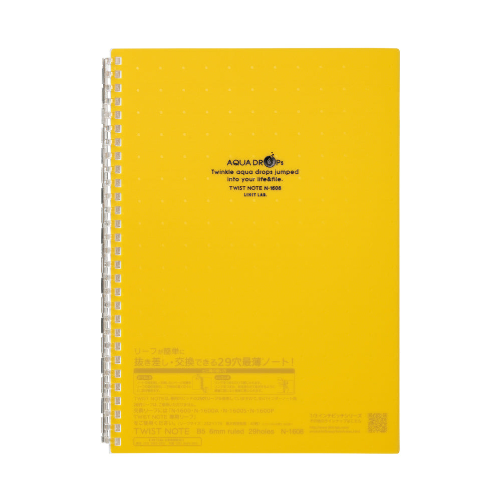 AQUA DROPs Twist Note Semi-B5 30 Sheets