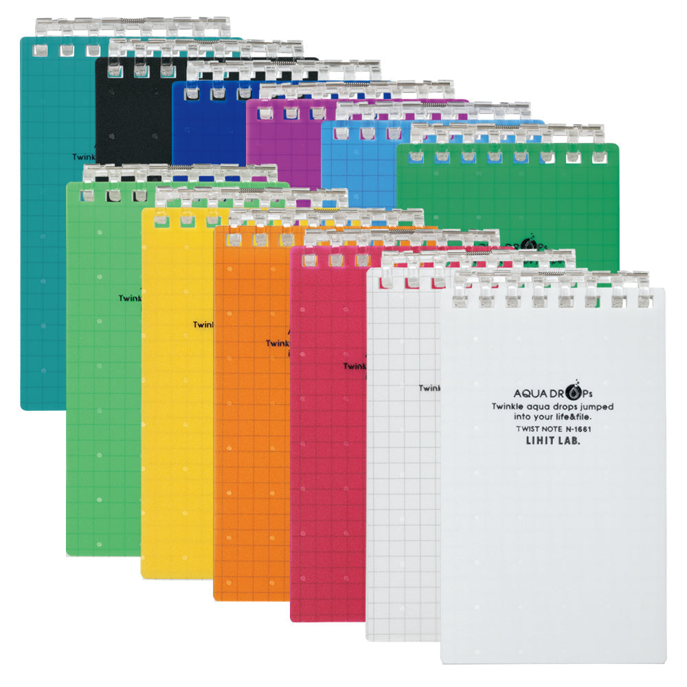 AQUA DROPs Twist Note (Memo Size) 40 Leaf Sheets