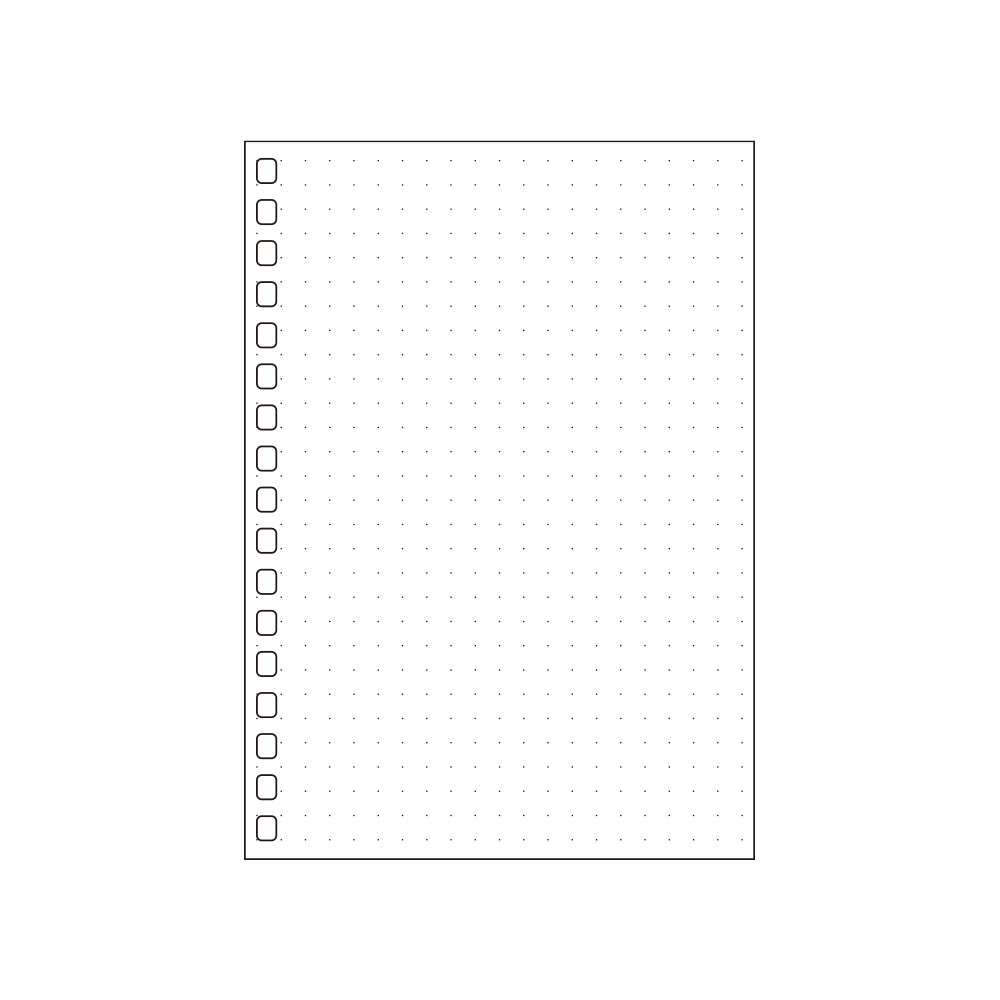 Open ring notebook/Twist notebook <Suitable for leaf/dot grid> A6