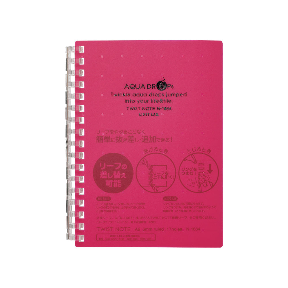 AQUA DROPs Twist Note A6 30 sheets