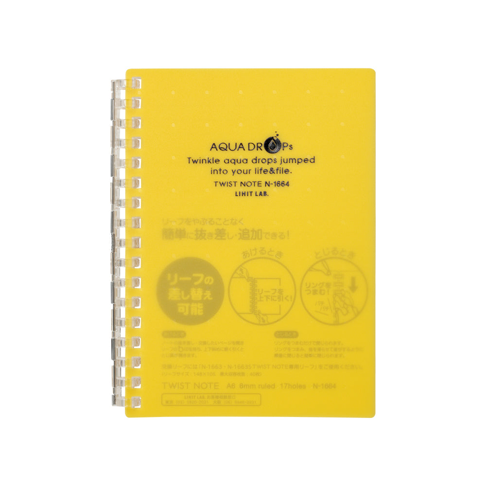 AQUA DROPs Twist Note A6 30 sheets