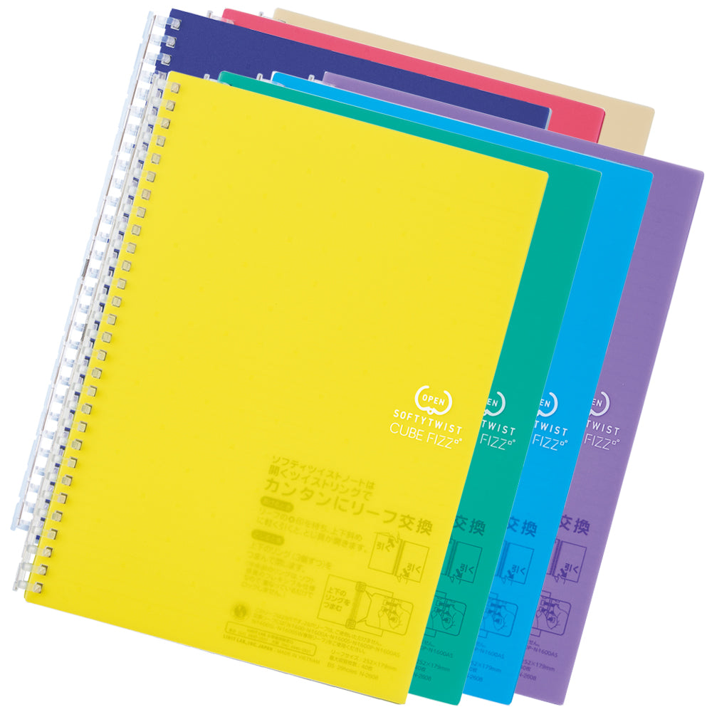 CUBE FIZZ Softy Twist Notebook Semi-B5 30 sheets