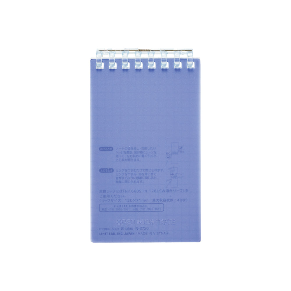 Open ring notebook, memo size, 40 leaves