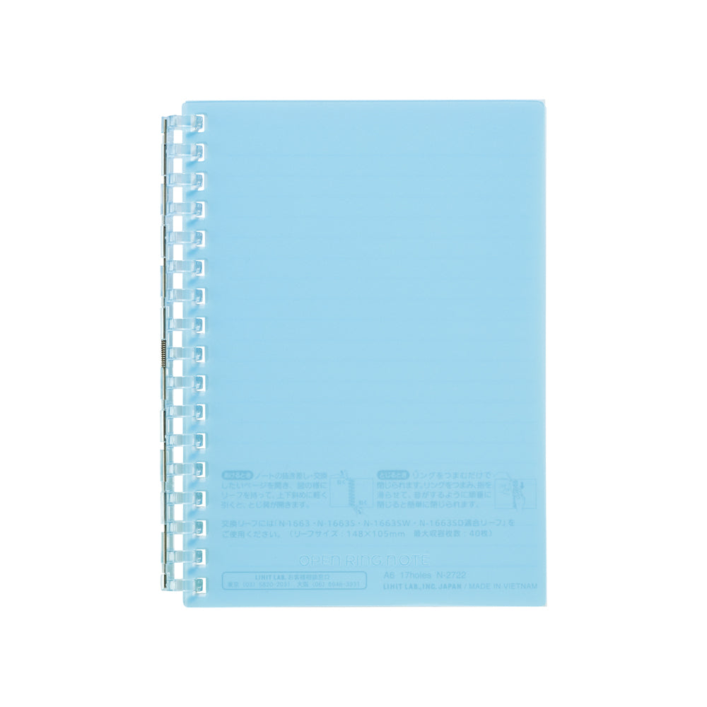 Open ring notebook A6 30 sheets