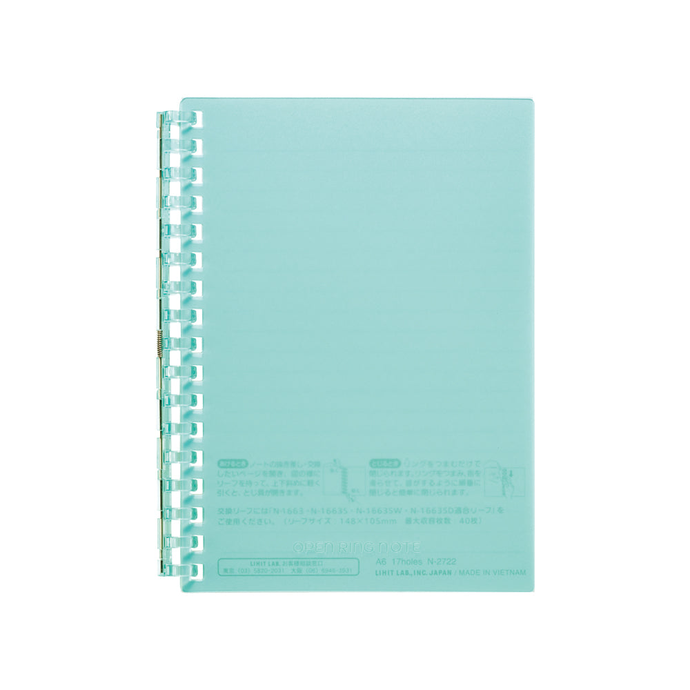 Open ring notebook A6 30 sheets