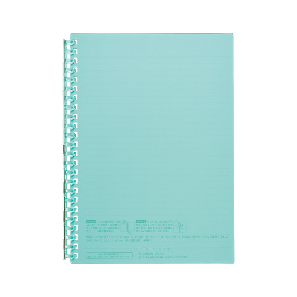 Open ring notebook A5 30 sheets