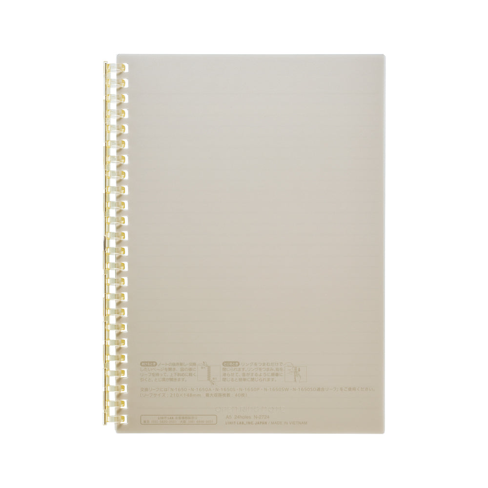 Open ring notebook A5 30 sheets