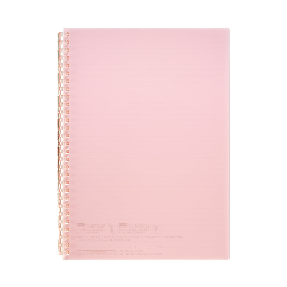 Open ring notebook, semi-B5 size, 30 sheets