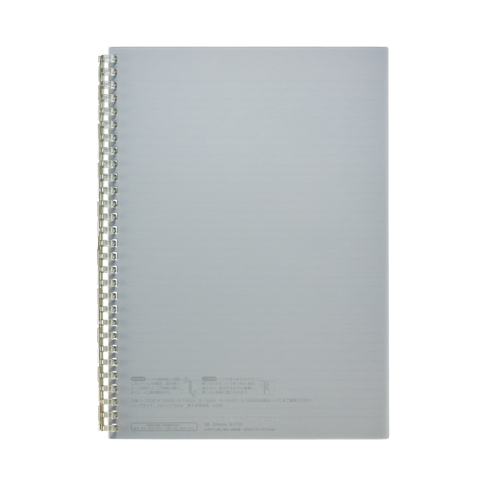 Open ring notebook, semi-B5 size, 30 sheets