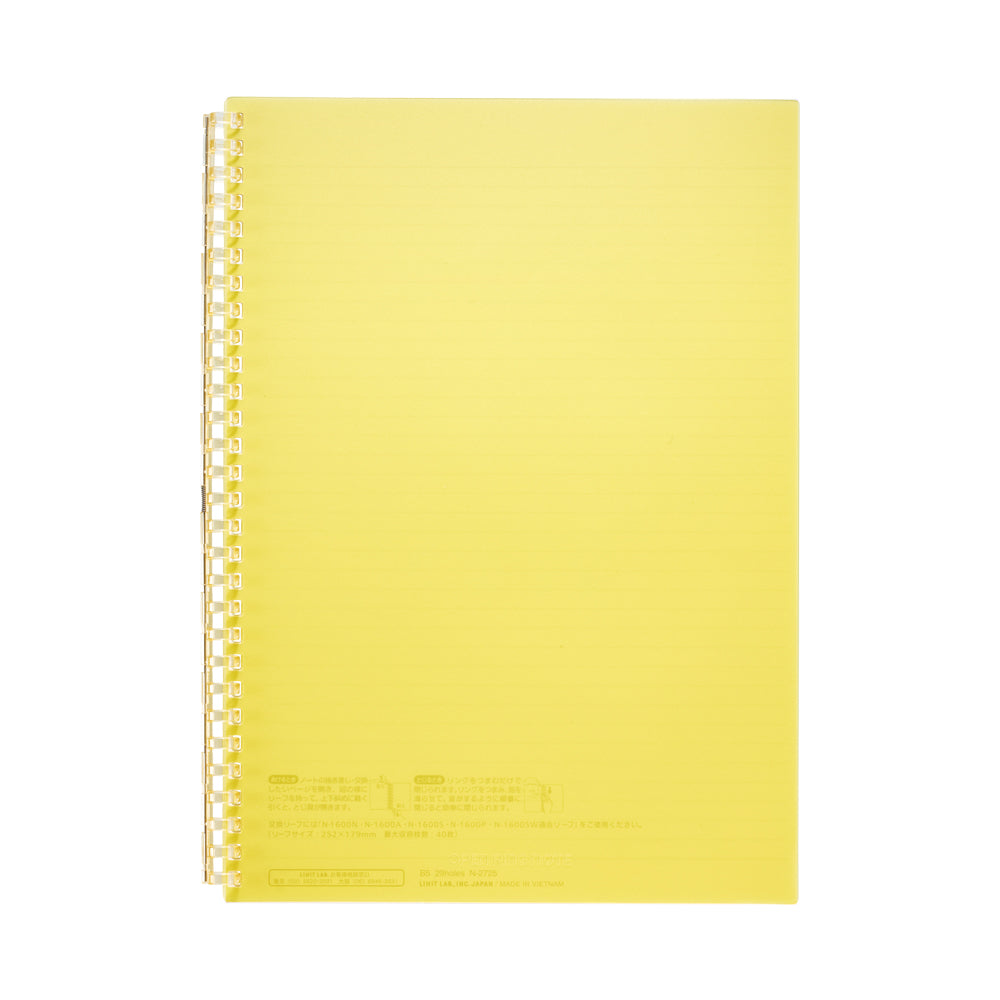 Open ring notebook, semi-B5 size, 30 sheets